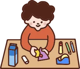 工作をする男の子